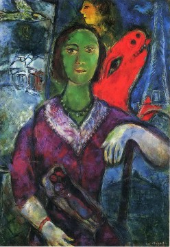 Marc Chagall Werke - Porträt des Vava Zeitgenossen Marc Chagall